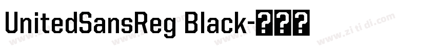 UnitedSansReg Black字体转换